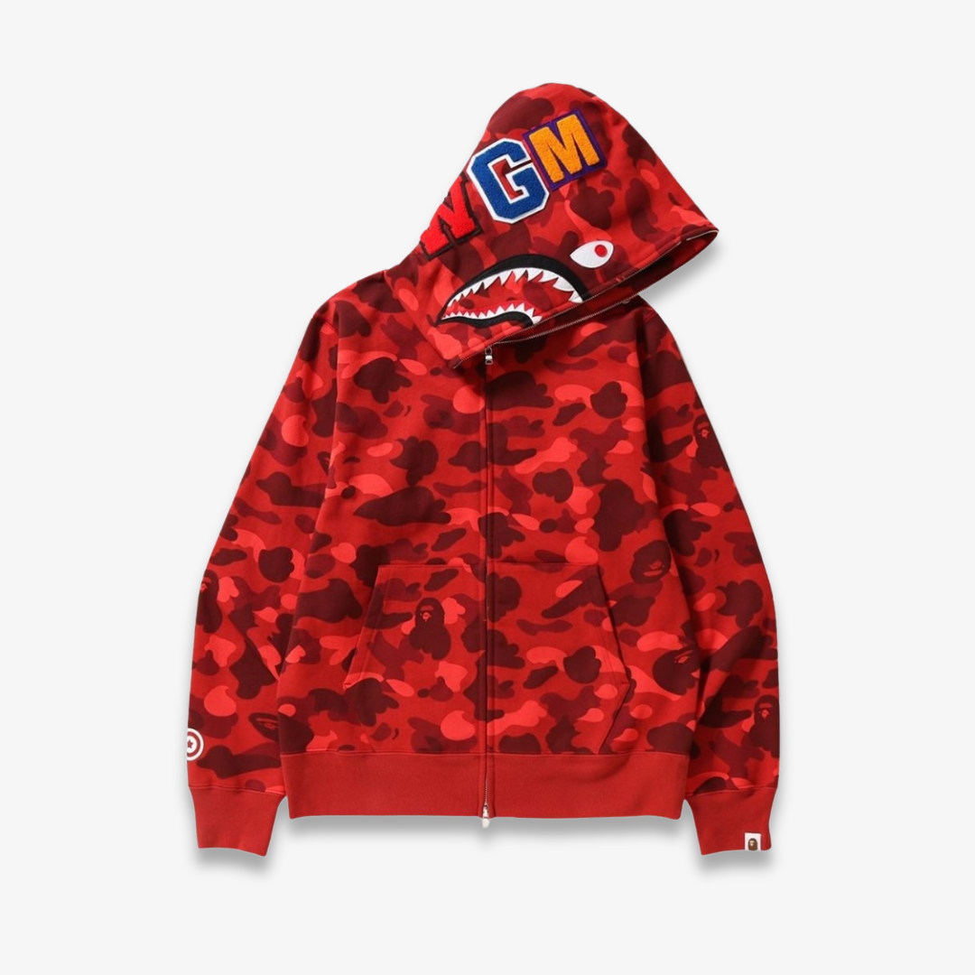BAPE RED CAMO HOODIE